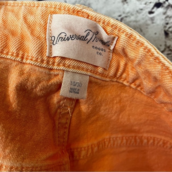 Universal Thread Orange Vintage Mini Raw Hem Shorts - Picture 5 of 7